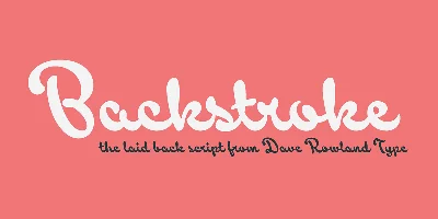 Backstroke Font