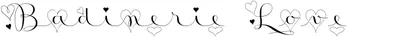 Badinerie Love Font