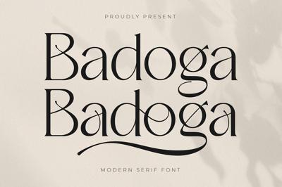 Badoga Modern Serif Font Free Download