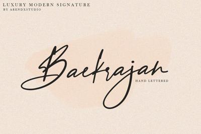 Baekrajan Luxury Modern Signature Free Download