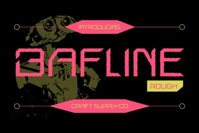 Bafline Rough Font