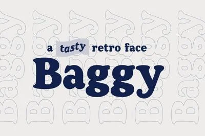 Baggy font family by FontPeople