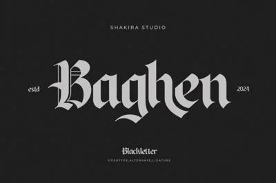 Baghen - Blackletter typeface