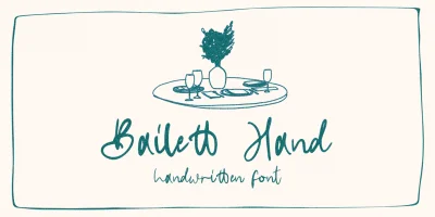 Bailett Hand Font