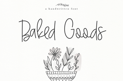 Baked Goods - Handwritten Font Free Download