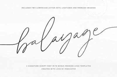 Balayage | Signature Script + Logos Free Download