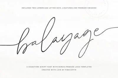 Balayage | Signature Script + Logos