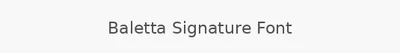 Baletta Signature Font