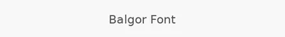 Balgor Font