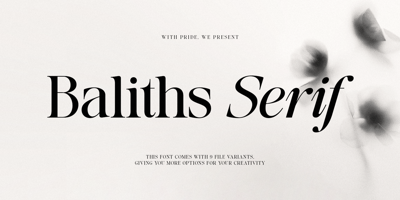 Baliths Serif Free Download