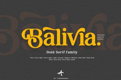 Balivia - Bold Serif Family Free Download