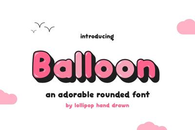 Balloon Font Family Free Download