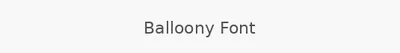 Balloony Font