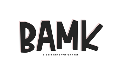 BAMK | A Bold Handwritten Font Free Download