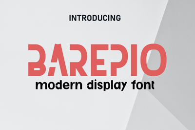 Barepio - Display Font Free Download