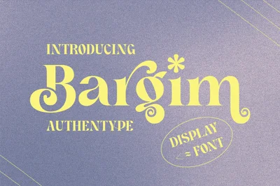 Bargim - Modern Display Font