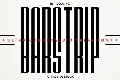 BARSTRIP - Ultra Condensed Font