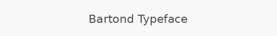 Bartond Typeface