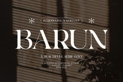 Barun Elegant Serif Font Typeface Free Download