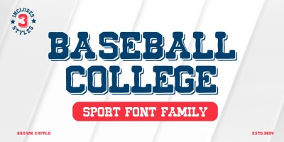 Baseball College Font