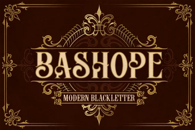 BASHOPE VINTAGE FONT