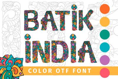 Batik India Color Font Free Download