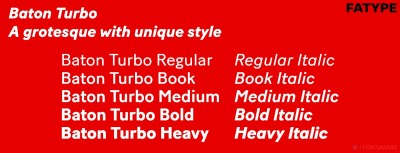 Baton Turbo Font