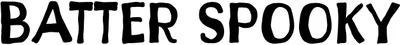 Batter Spooky Font