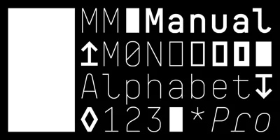BB Manual Mono (Pro) Font