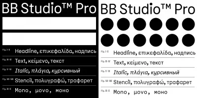 BB Studio Pro Font