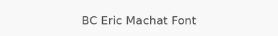 BC Eric Machat Font