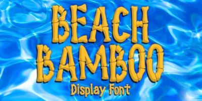 Beach Bamboo Font