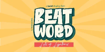 Beat Word Font