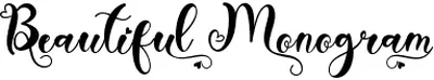 Beautiful Monogram Font