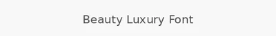 Beauty Luxury Font