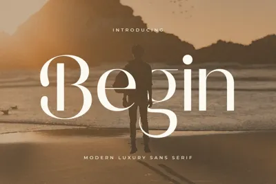 Begin - Modern Luxury Sans Serif Free Download