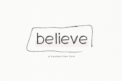 Believe - A Handwritten Font Free Download