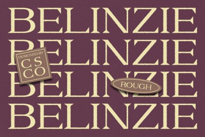 Belinzie Rough Font