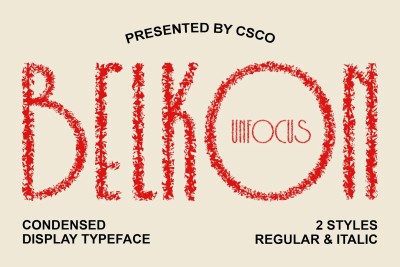 Belkon Unfocus Font