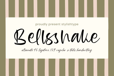 Bellsshake Modern Handwritten Font