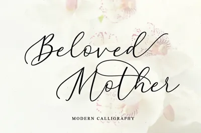 Beloved Mother | Calligraphy Font Free Download