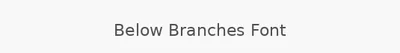 Below Branches Font