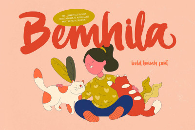 Bemhila Bold Brush Font