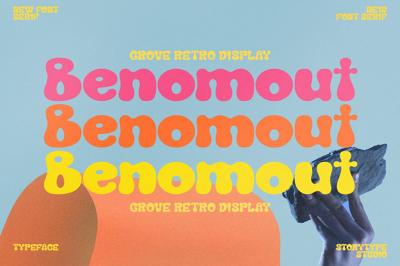 Benomout Grove Retro Display Font Free Download