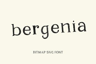 Bergenia, SVG pencil texture font Free Download