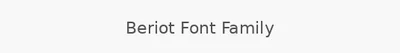 Beriot Font Family