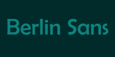 Berlin Sans Font