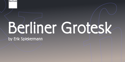 Berliner Grotesk Free Download