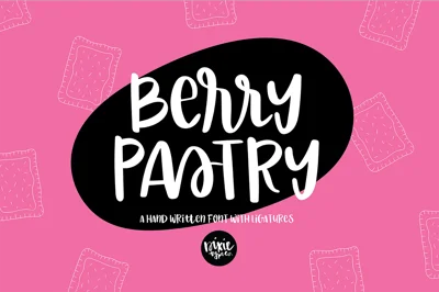 BERRY PASTRY Handwritten Script Font