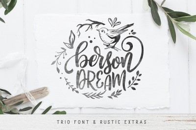 Berson Dream Font TRIO and extras